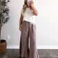Muted Muse Lace Ruffle Pant