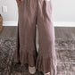 Muted Muse Lace Ruffle Pant