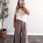 Welcome Back Lace Hem Top / Ivory