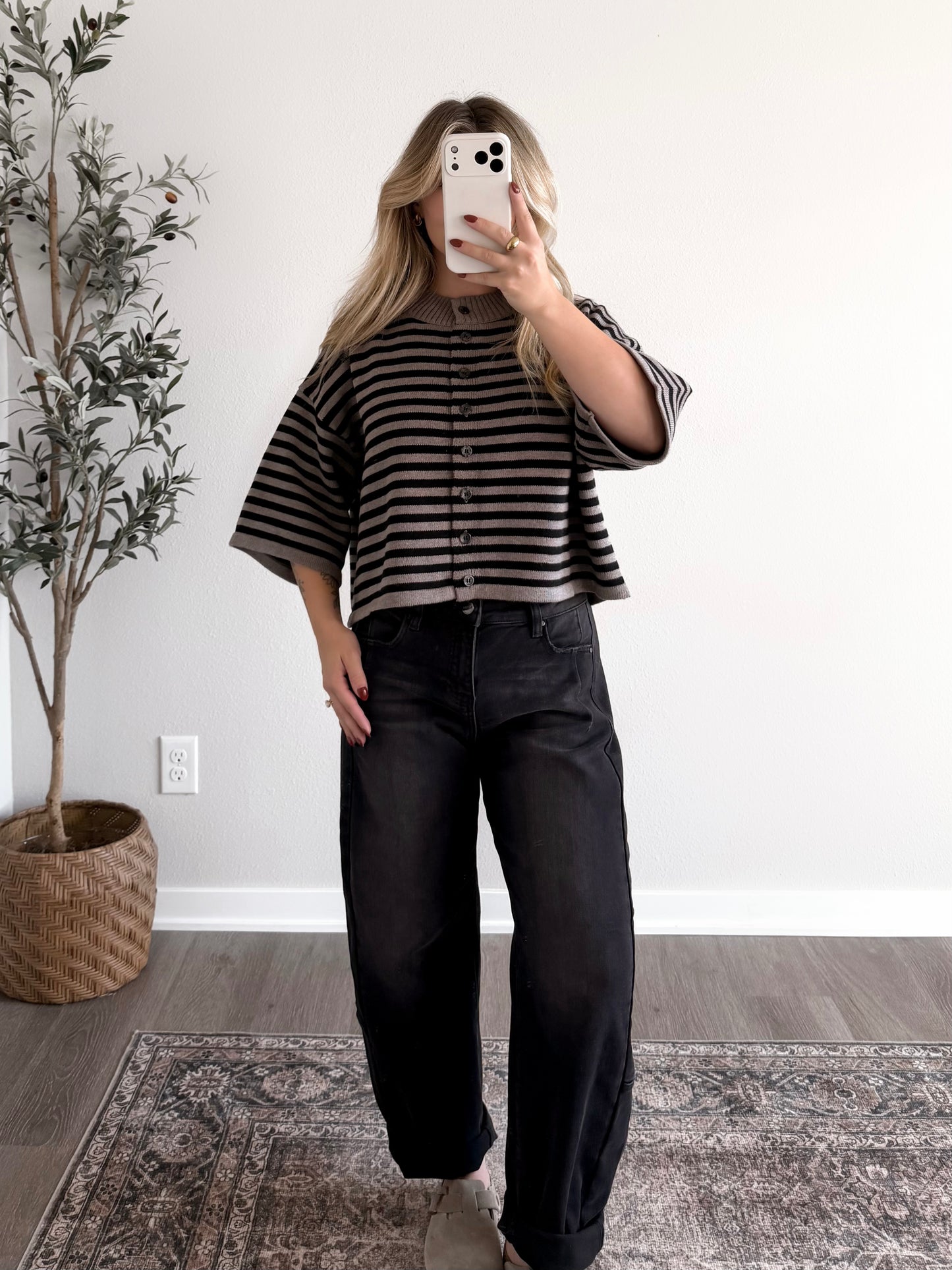 Haze Stripe Knit Cardigan