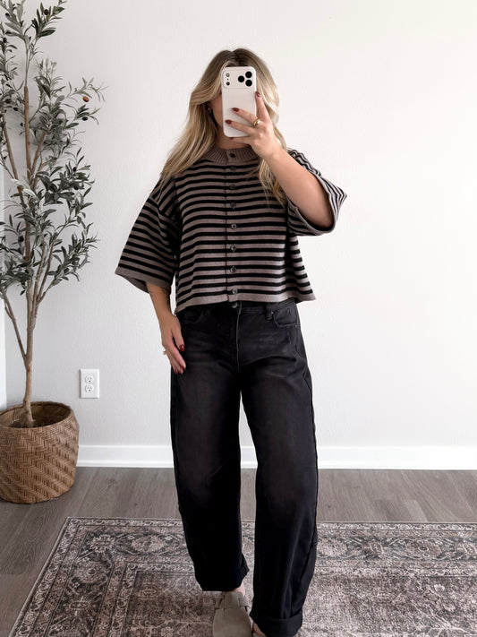 Haze Stripe Knit Cardigan