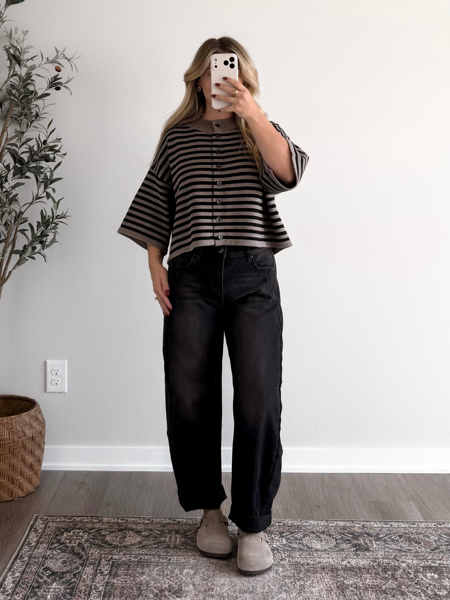 Raven High Rise Barrel Jean