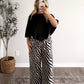 Zebra Era Wide Leg Pants