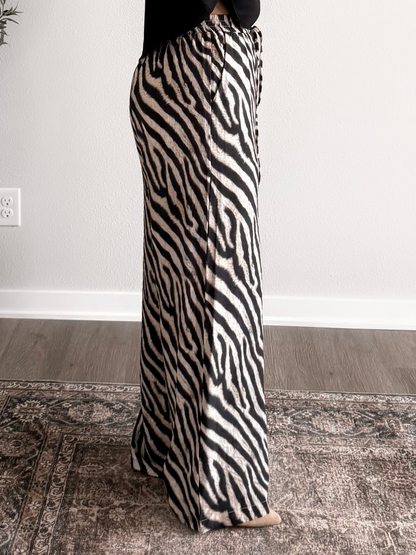 Zebra Era Wide Leg Pants