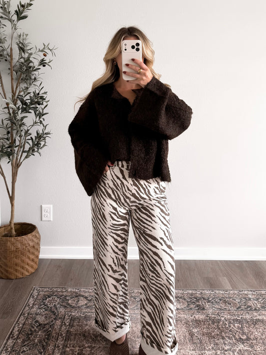 Dark Roast Knit Cardigan