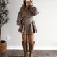 Northern Plaid Button Dress