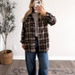 Walnut Plaid Button Down Flannel