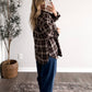 Walnut Plaid Button Down Flannel