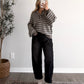 Fall Break Stripe Henley Sweater