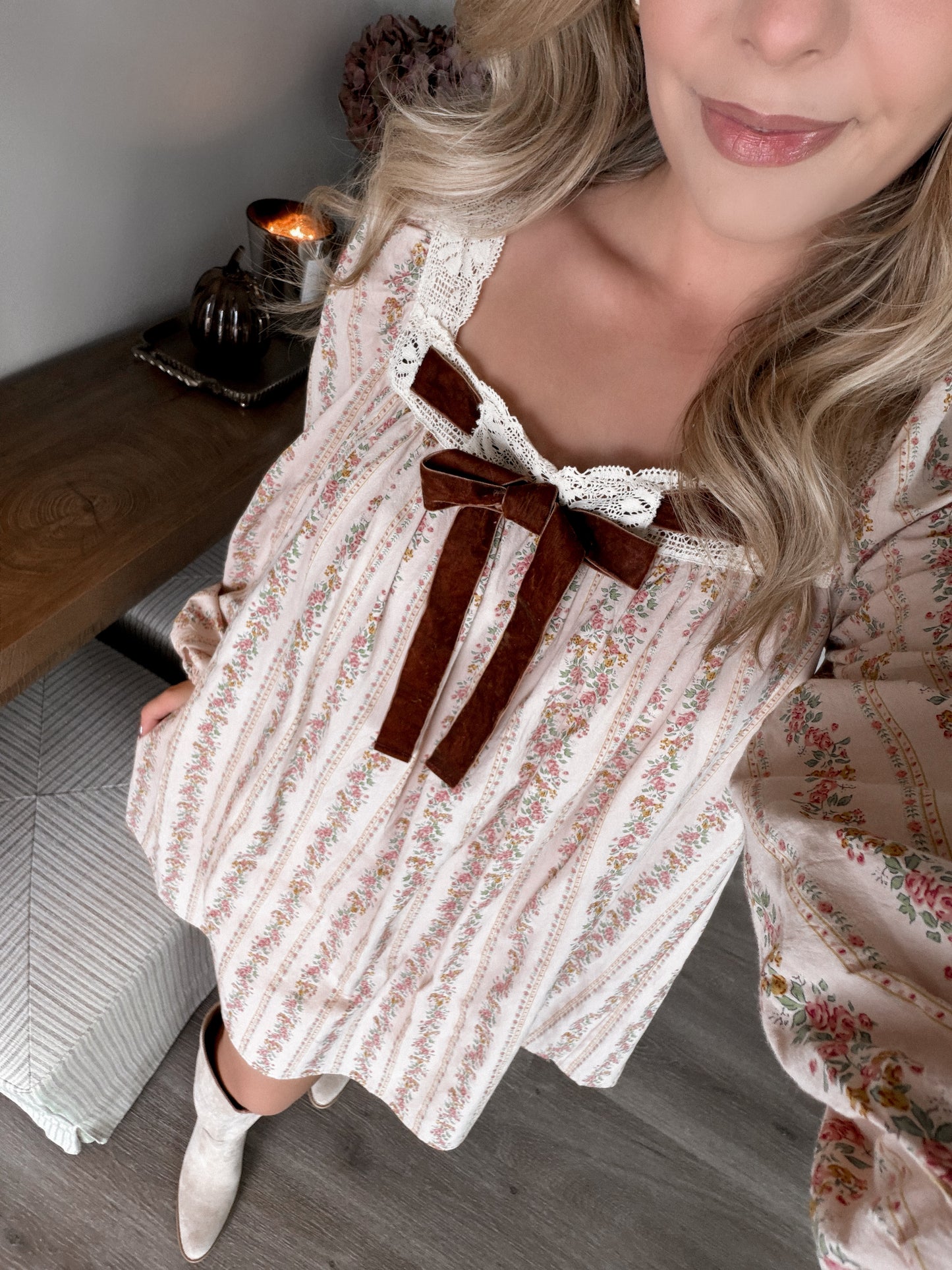 Blessing Floral Babydoll Dress