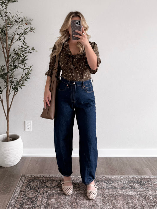 Farmhouse Floral Blouse