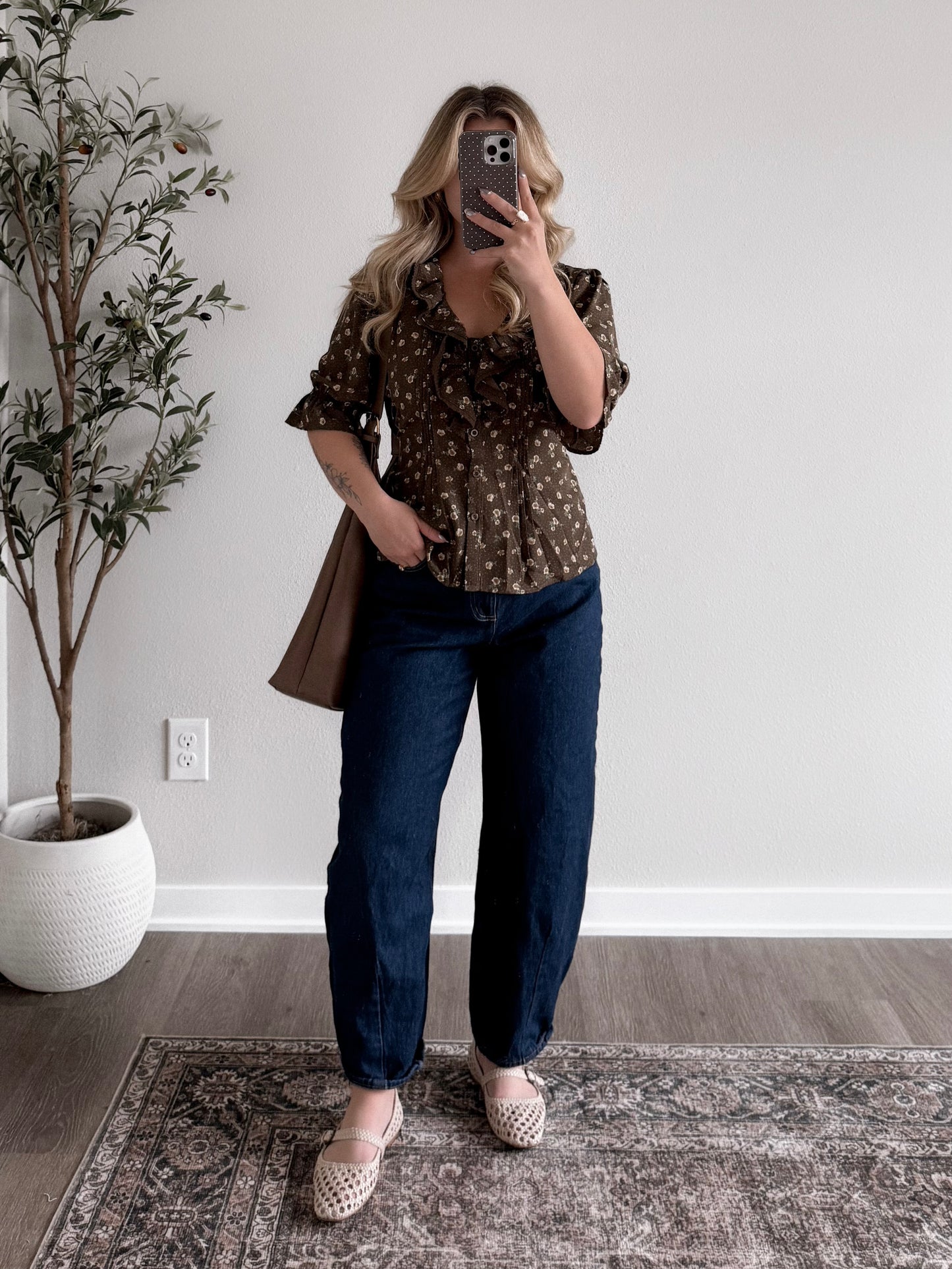 Farmhouse Floral Blouse