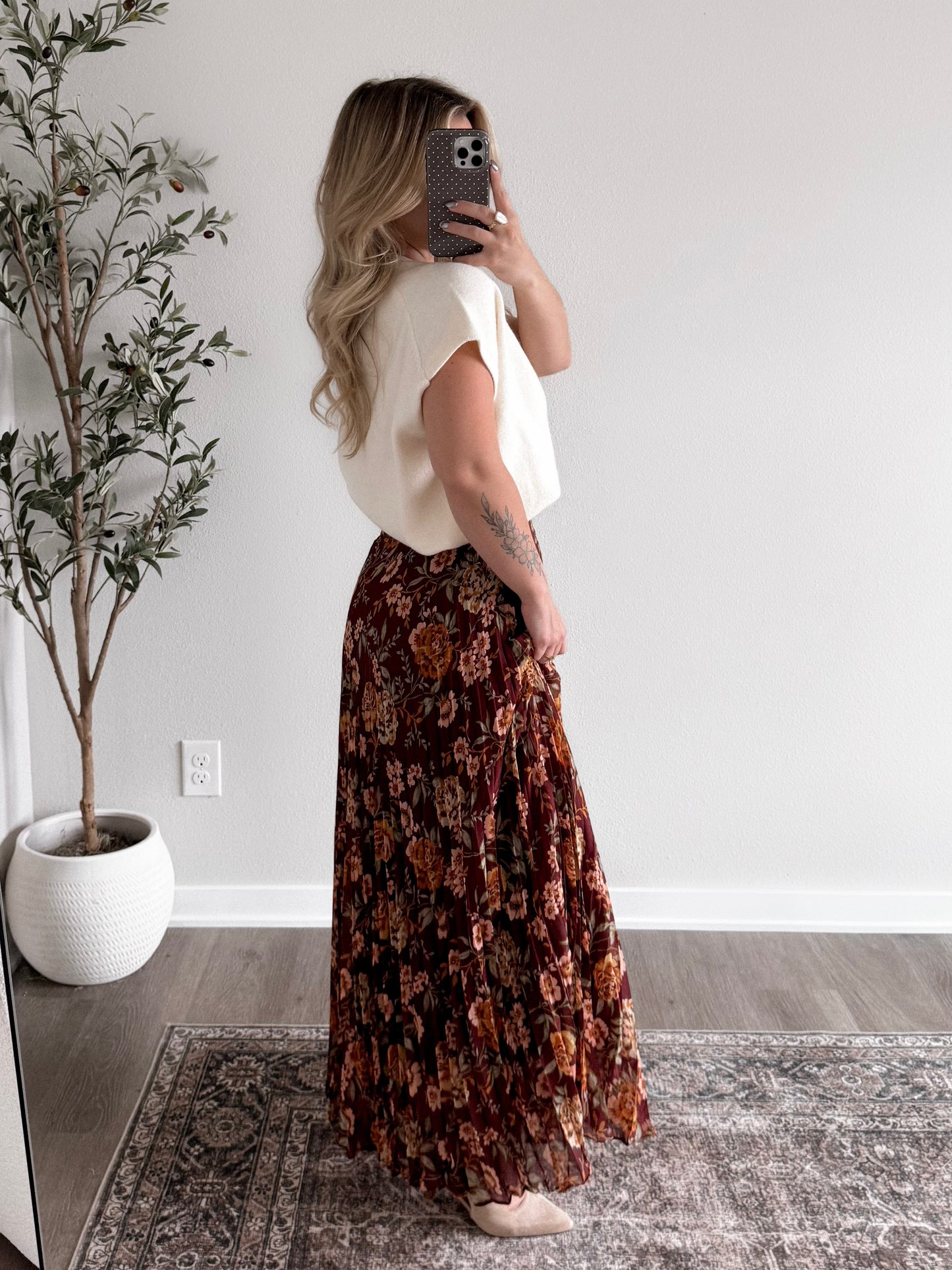 Copperline Floral Maxi Skirt