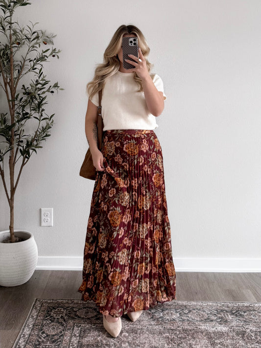 Copperline Floral Maxi Skirt