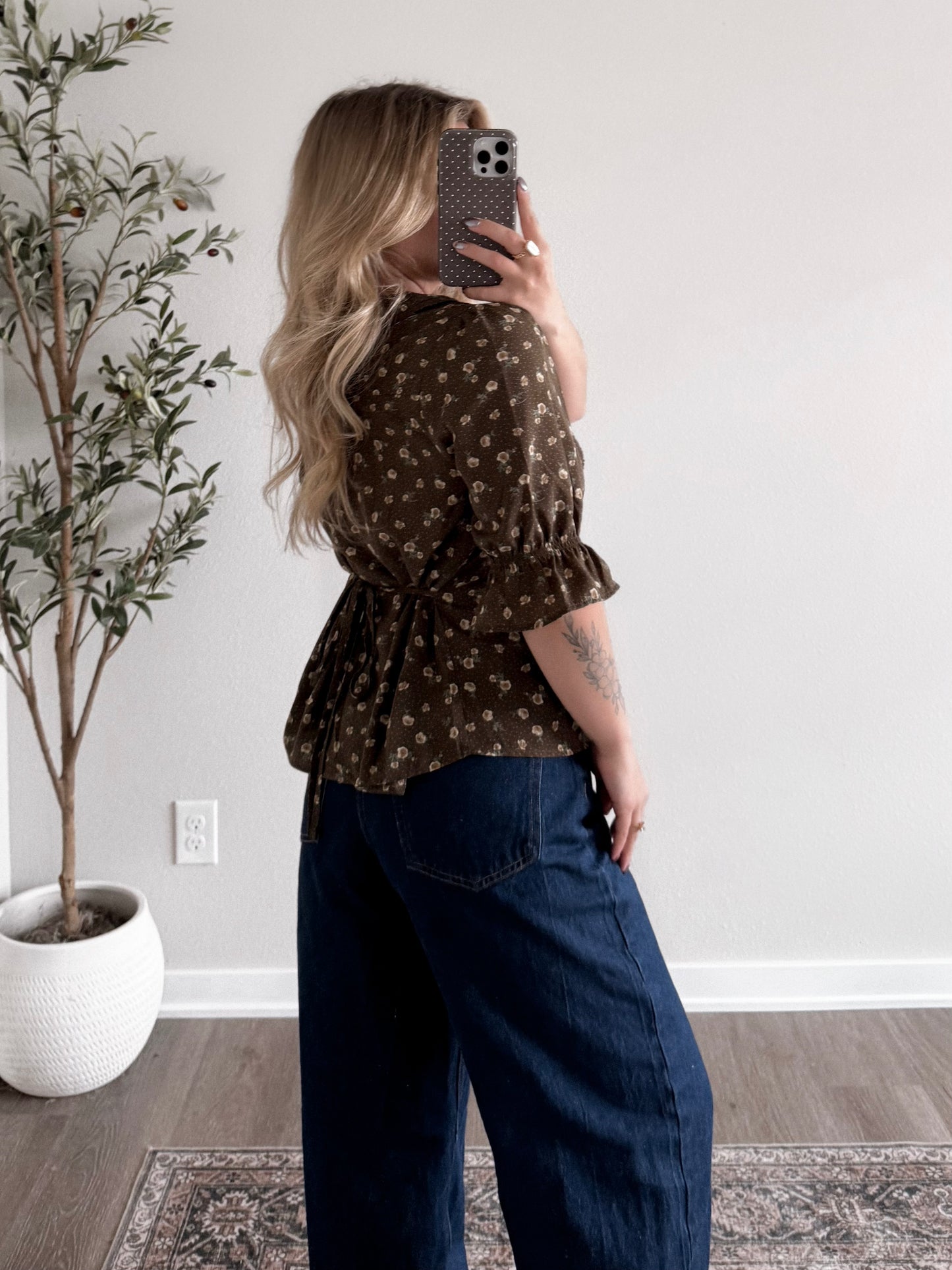 Farmhouse Floral Blouse