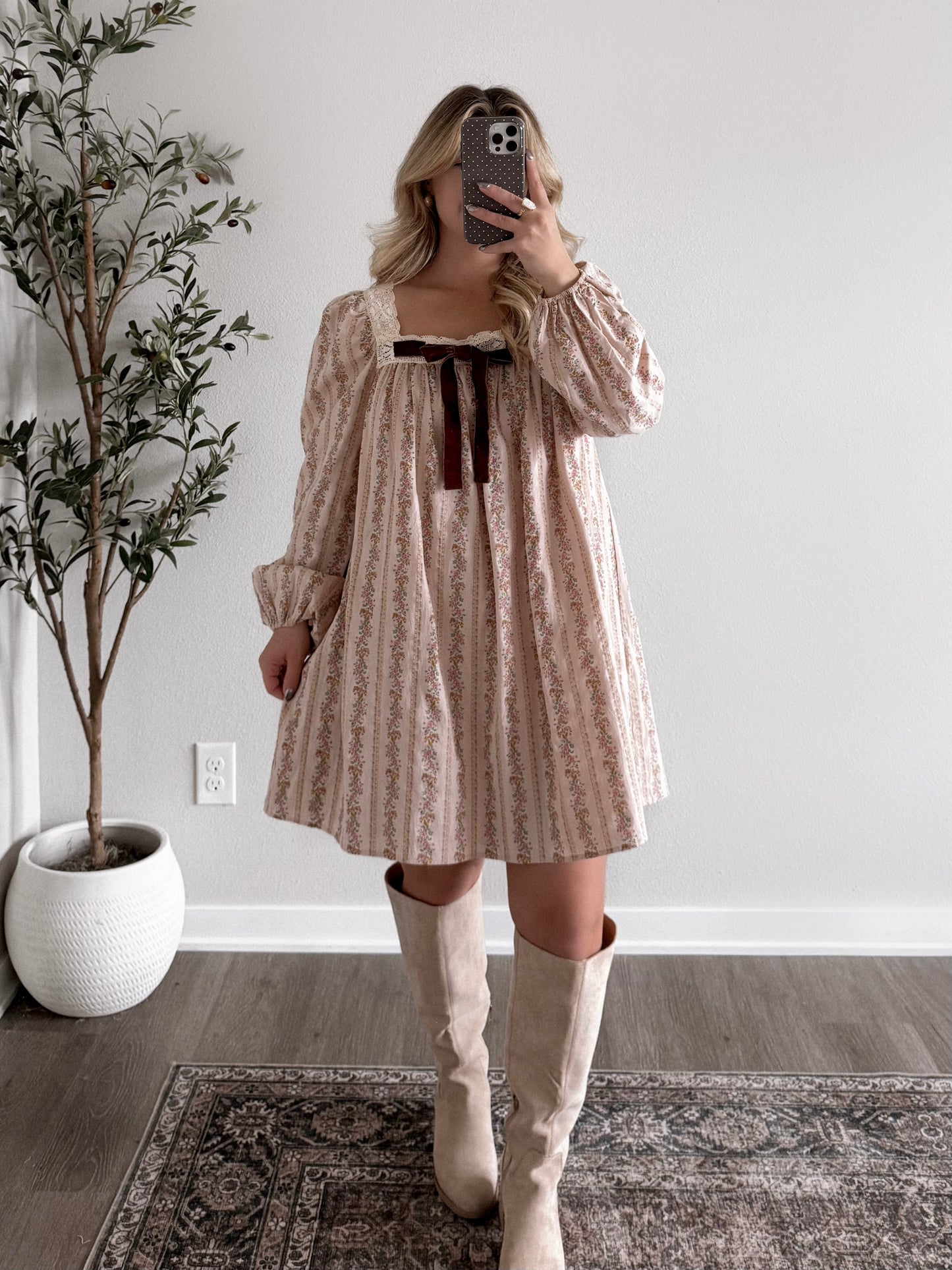 Blessing Floral Babydoll Dress