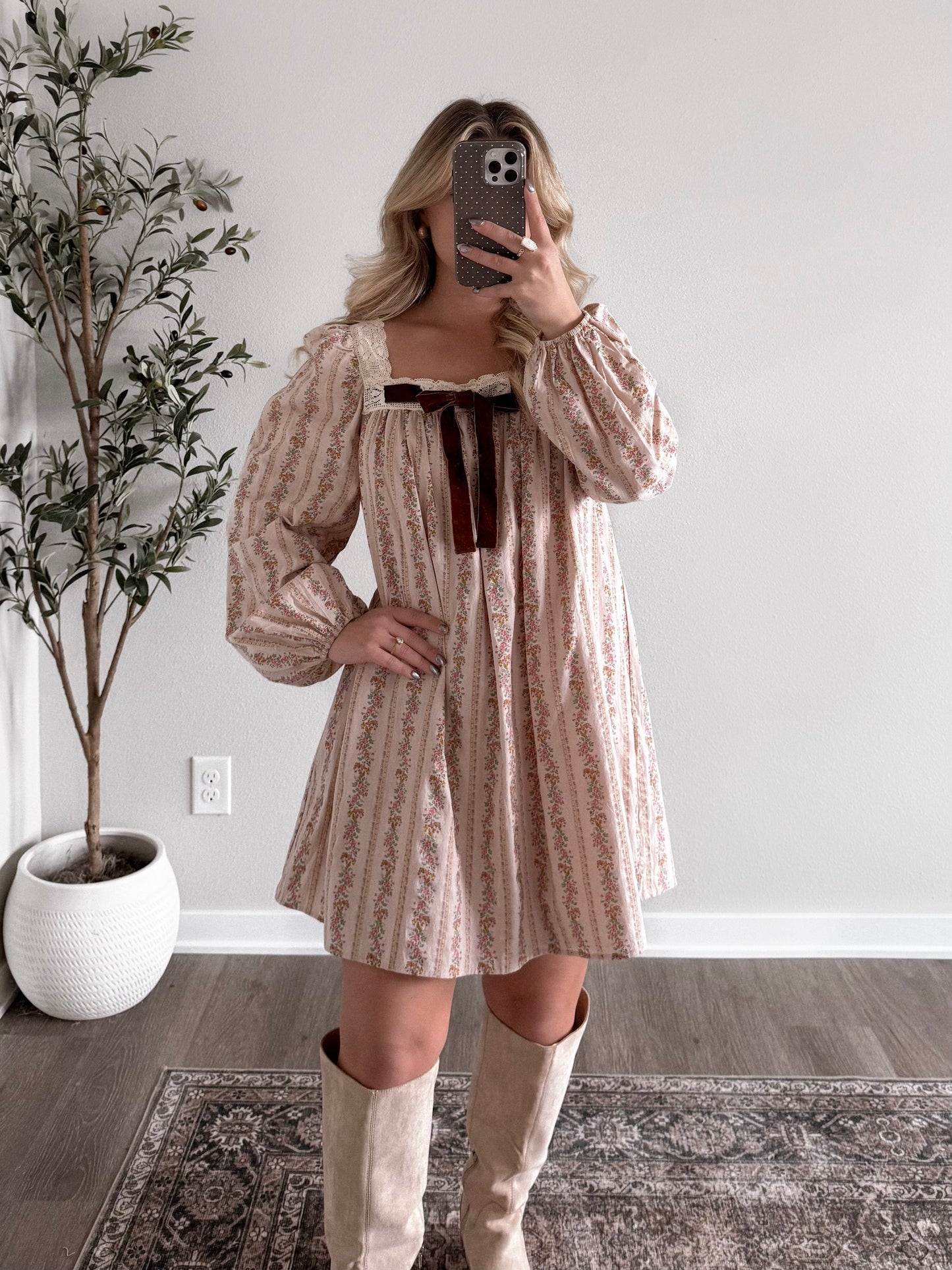 Blessing Floral Babydoll Dress