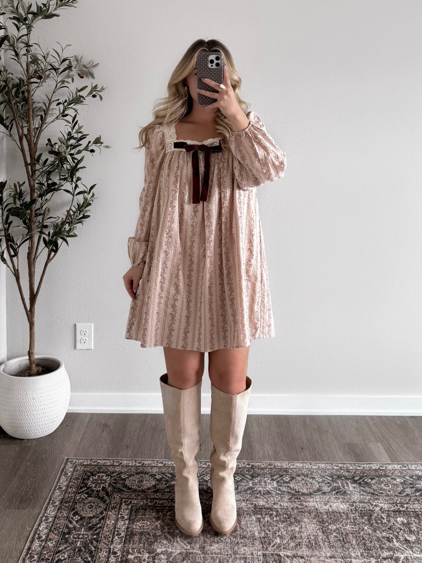 Blessing Floral Babydoll Dress