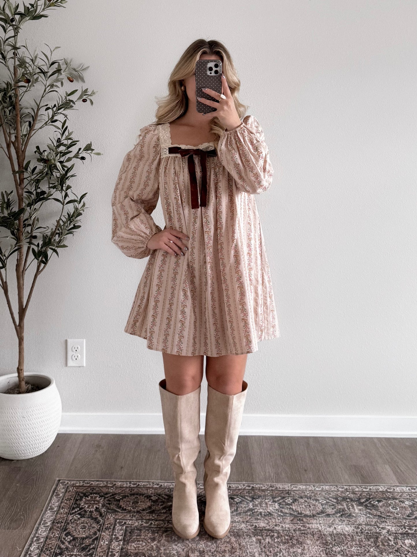 Blessing Floral Babydoll Dress