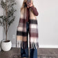 Cozy Check Scarf / Brown Combo (PREORDER: EST SHIP 1.02)