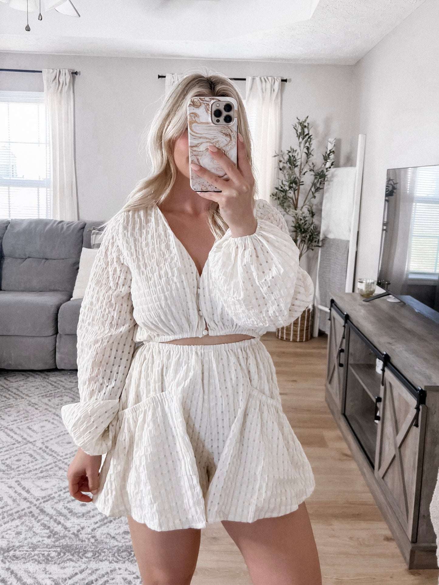 Blaire Long Sleeve Romper Final Sale