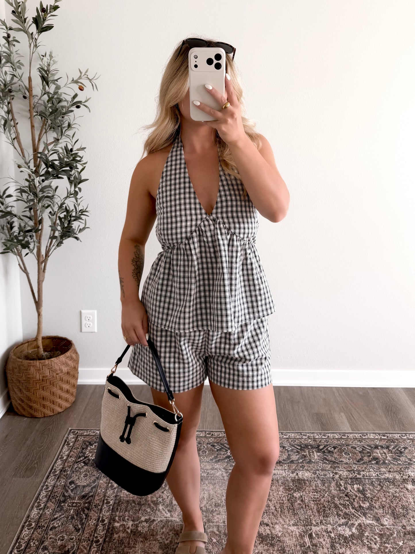 Picket Fence Gingham Set