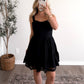 Chic Summer Lace Dress / Black