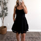 Chic Summer Lace Dress / Black
