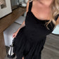 Chic Summer Lace Dress / Black