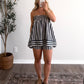 Ocean Ave Striped Short Set