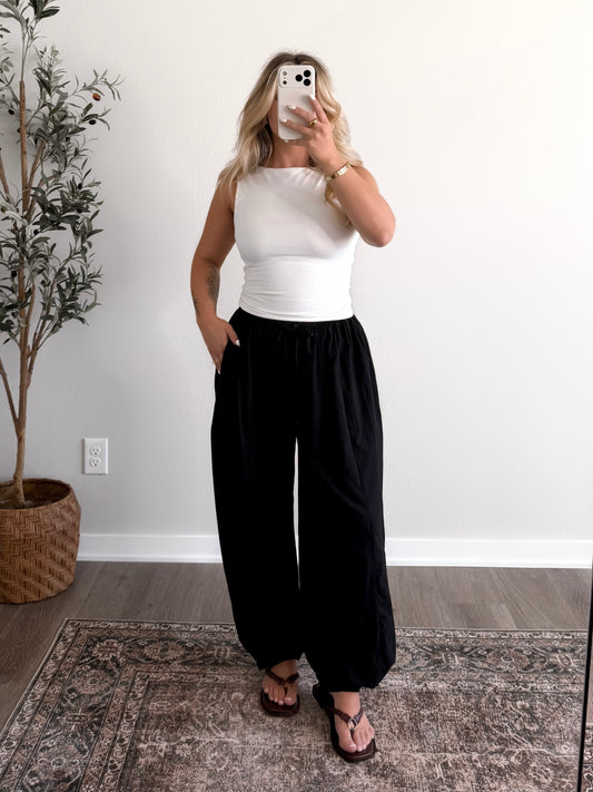Daily Boheme Balloon Pant / Black