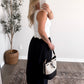 Delicate Detail Knit Tank / Cream