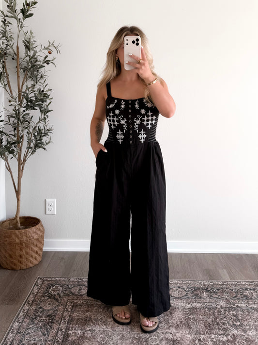 Artisan Market Embroidered Jumpsuit