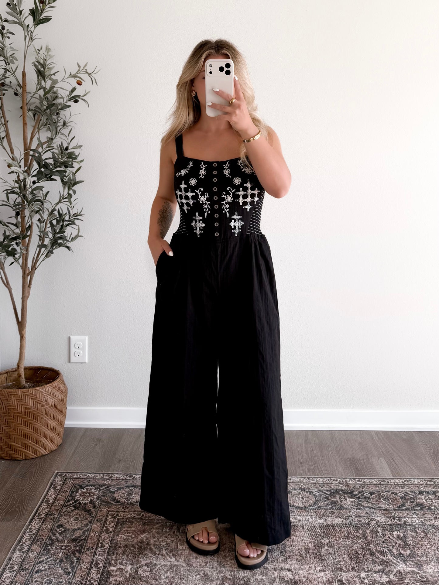 Artisan Market Embroidered Jumpsuit