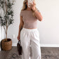 Oatline Basic Striped Top