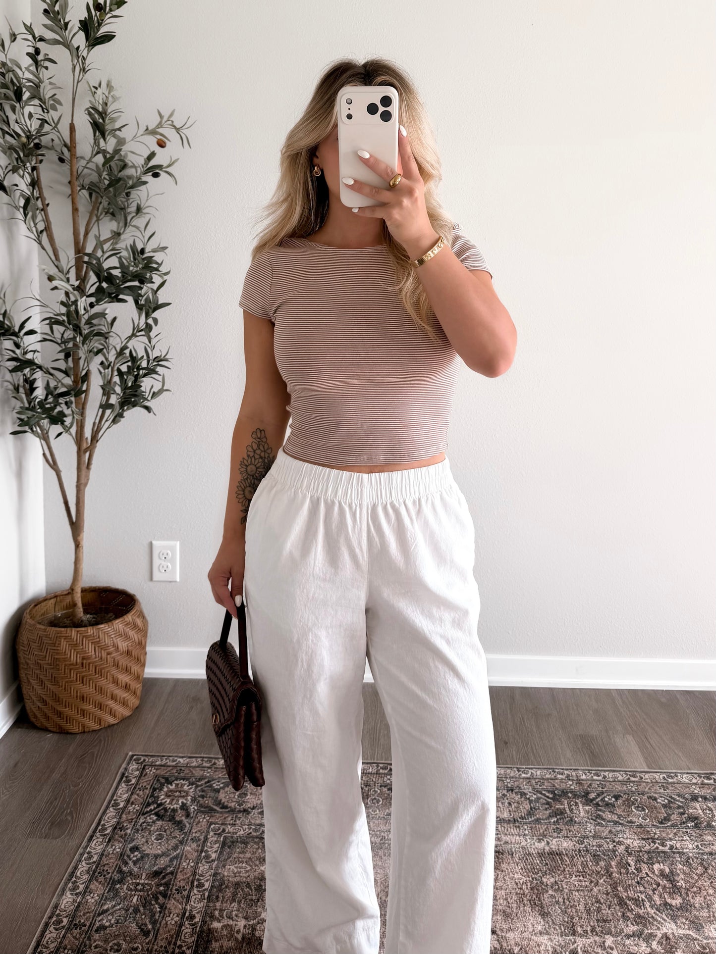 Oatline Basic Striped Top