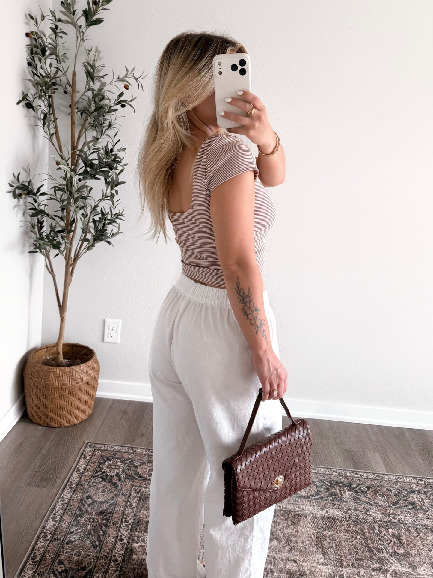 Oatline Basic Striped Top