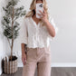 Hollie 2.0 Embroidered Top / White