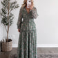 Eucalyptus Floral Maxi Dress