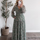 Eucalyptus Floral Maxi Dress