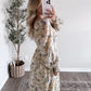 Fall Meadow Floral Maxi Dress
