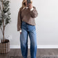 Coffee Club Striped Pullover