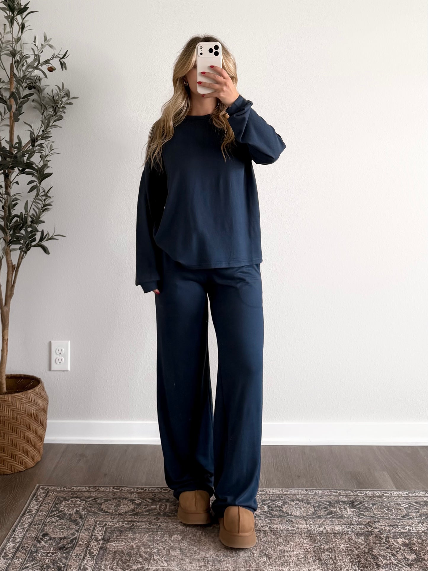 Weekend Reset Lounge Set / Navy (Restocking 9.28)