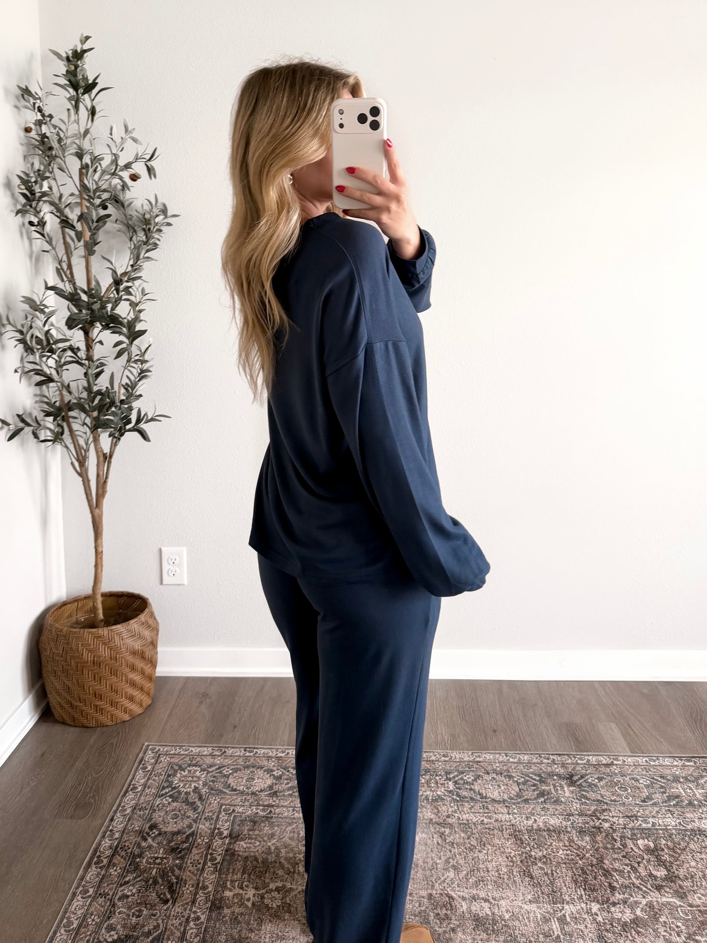 Weekend Reset Lounge Set / Navy (Restocking 9.28)