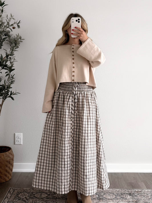Honey Hearth Button Sweater