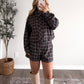 Blue Harvest Plaid Short Set