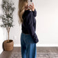Gingham Thread Button Cardigan (Restocking Mid October)
