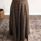 Woods Plaid Maxi Skirt