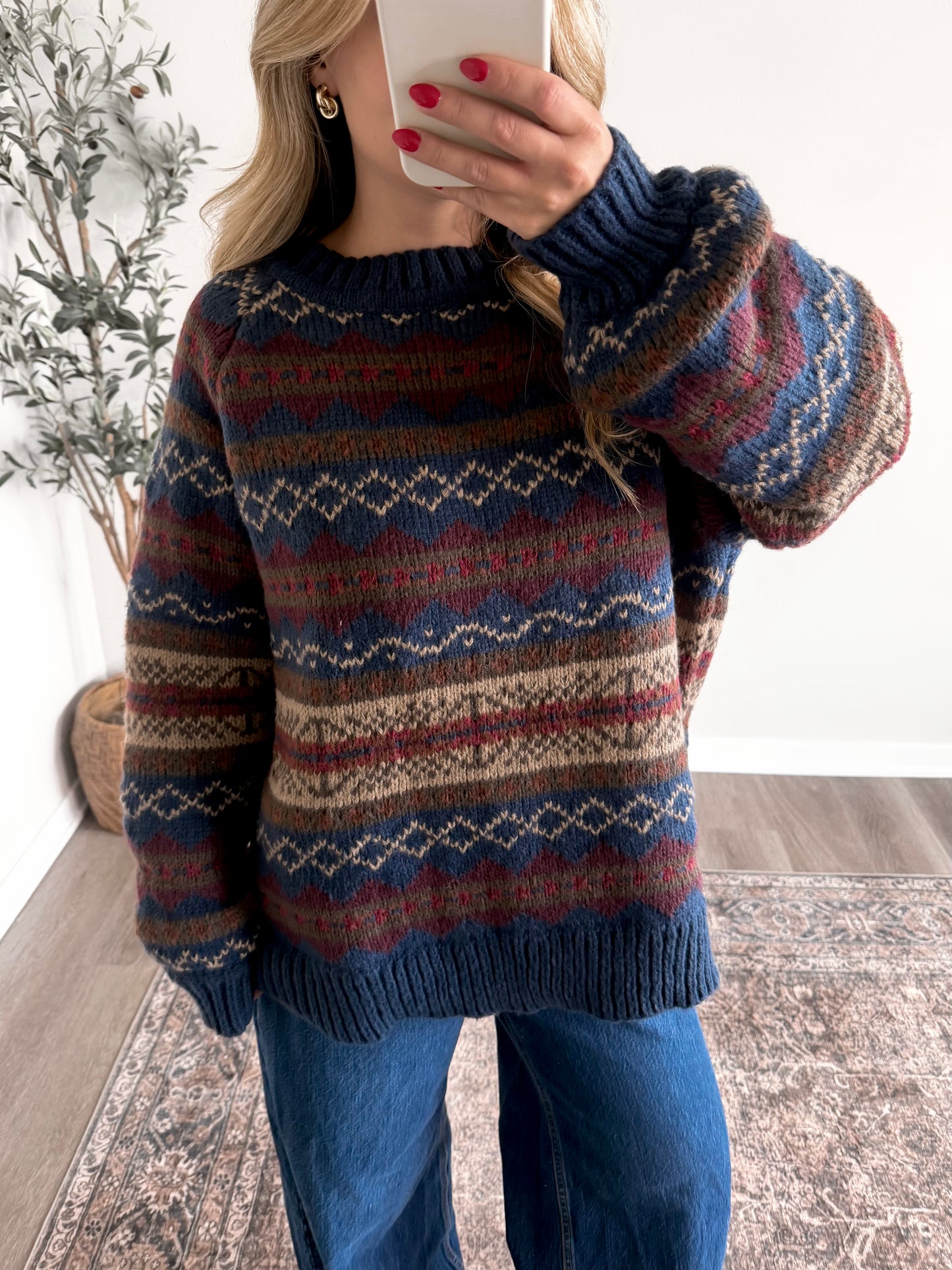 Stowe Knit Sweater / Navy