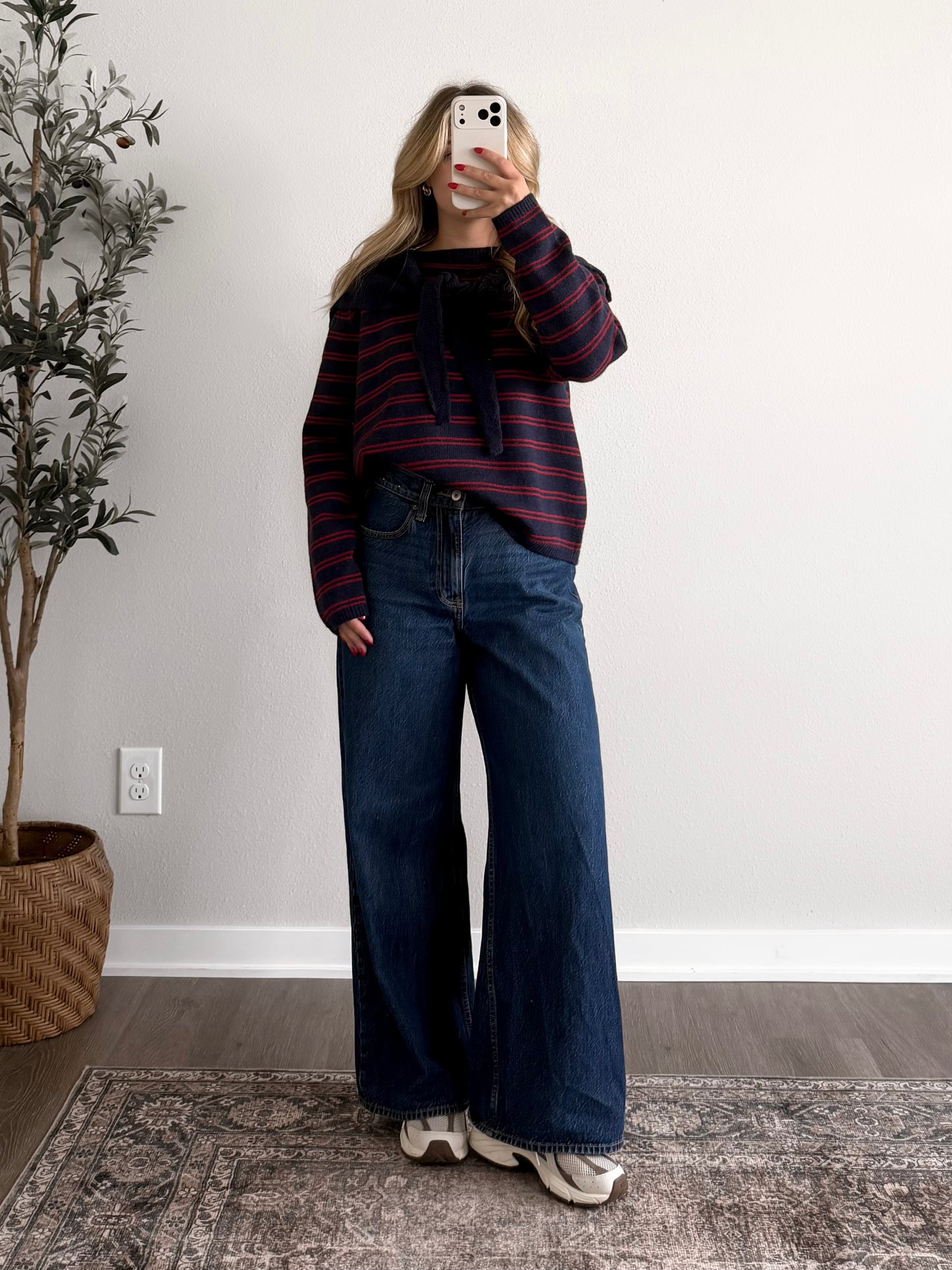Cider Press Stripe Shawl Sweater